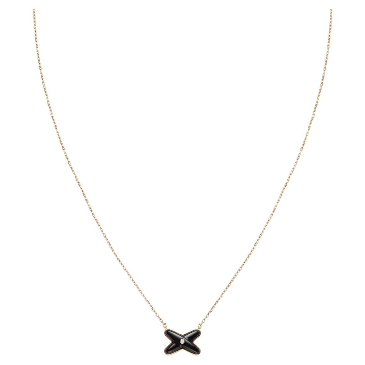 Chaumet Necklace with Diamond and Onyx For Sale