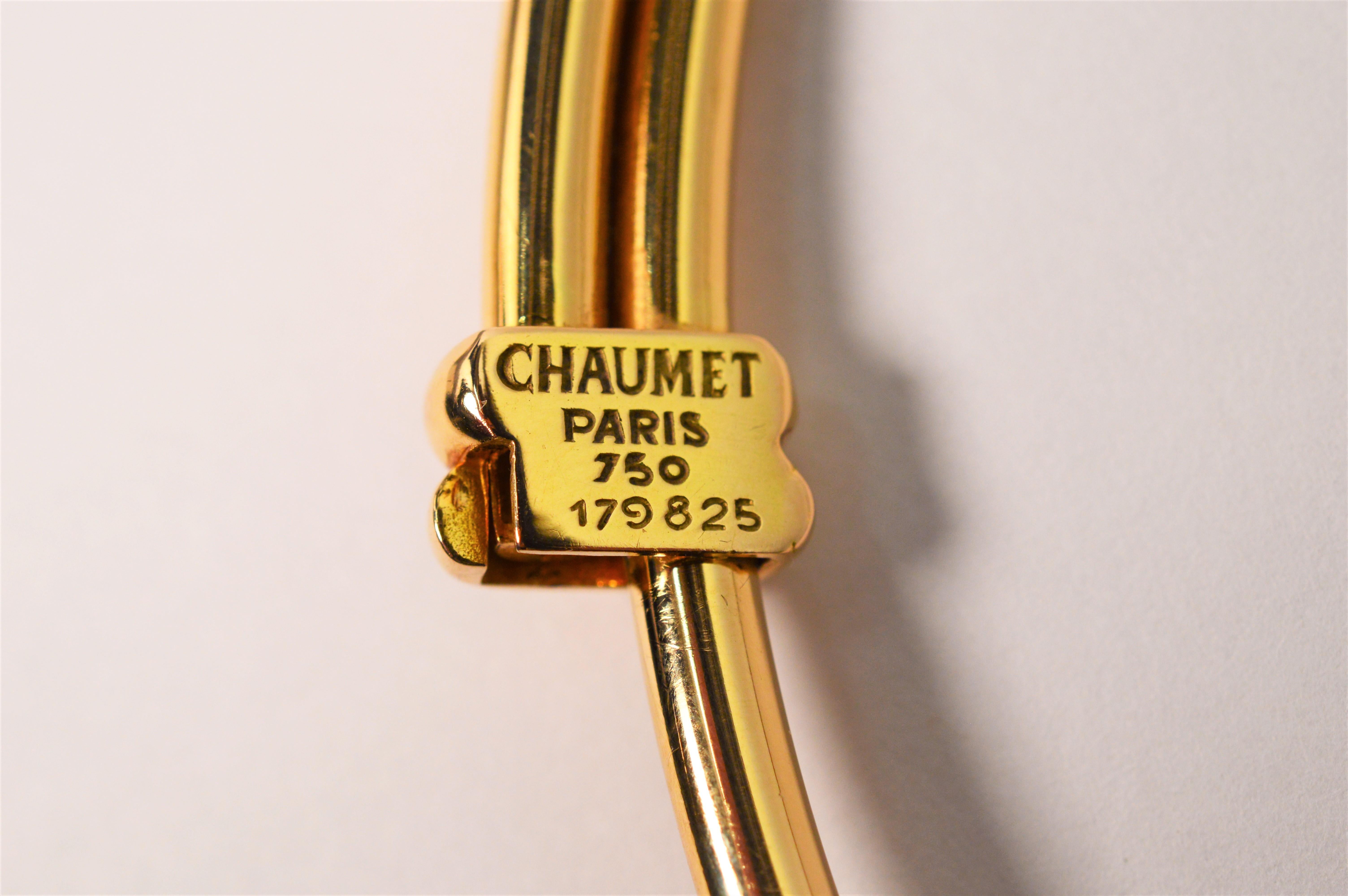 Chaumet of Paris Yellow Gold Collar Choker Necklace In Excellent Condition In Mount Kisco, NY