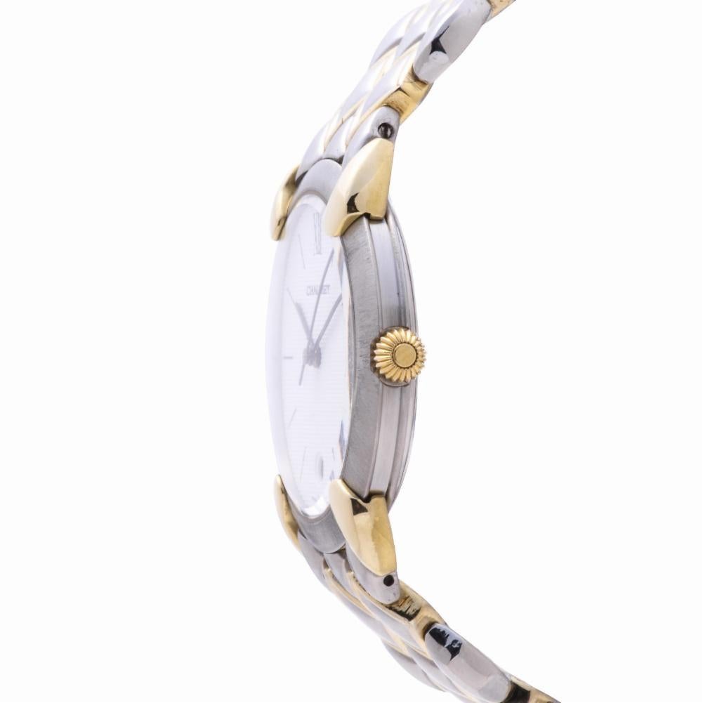 Modern Chaumet Or-Acier 205476 Womens Quartz Watch White Dial Two-Tone Gold For Sale