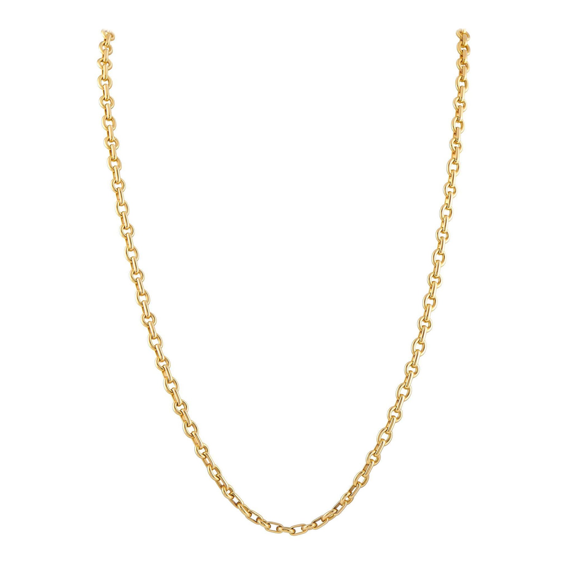 Chaumet Ovronde - Collana a catena in oro giallo 18 carati CH14-070925 in vendita