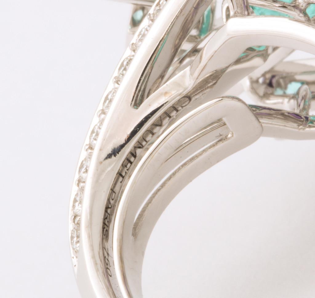 Chaumet Paraiba Tourmaline Diamond Sapphire Ring 1