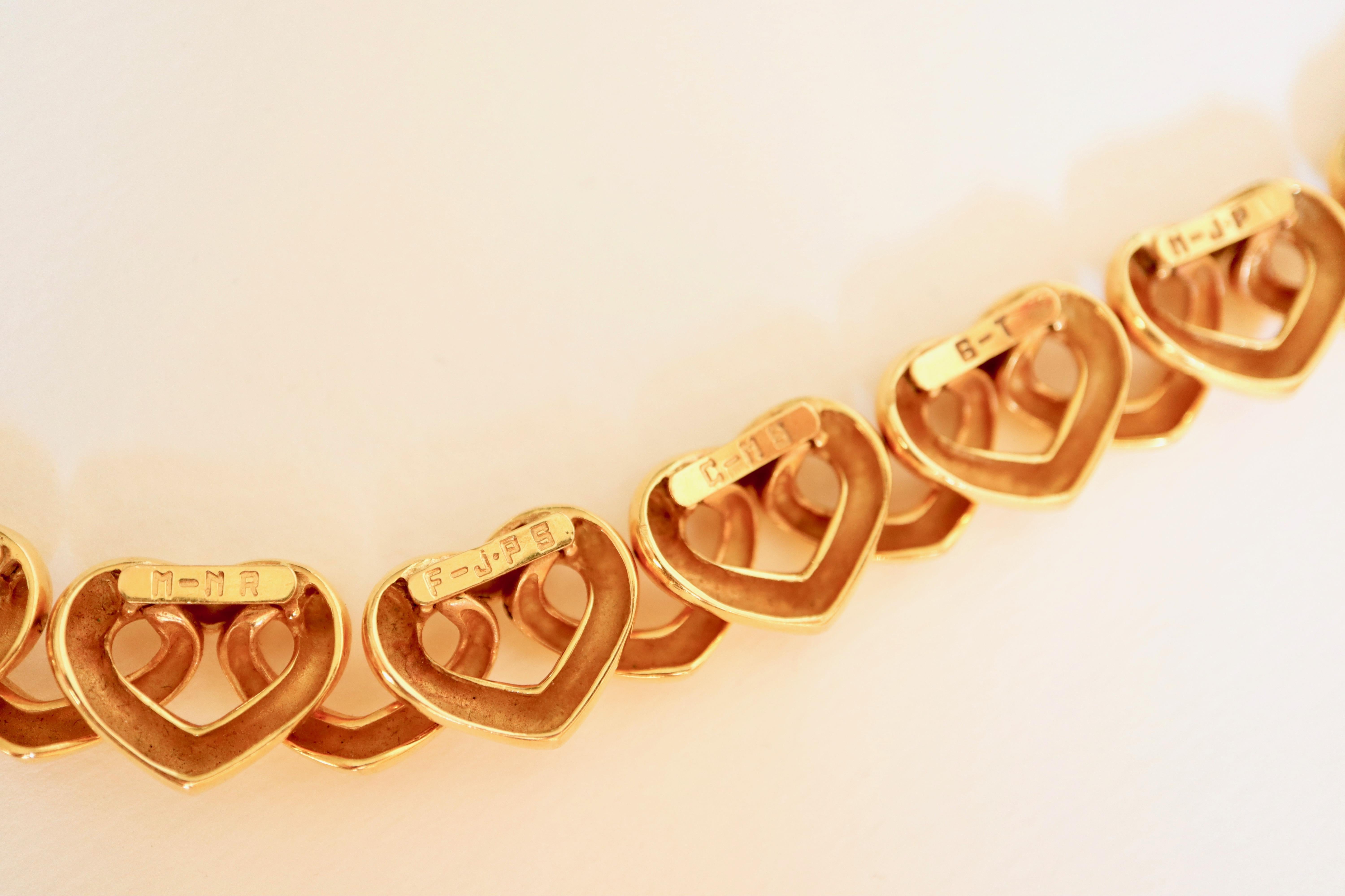 Chaumet Paris Collier cœur en or jaune 18 carats en vente 7