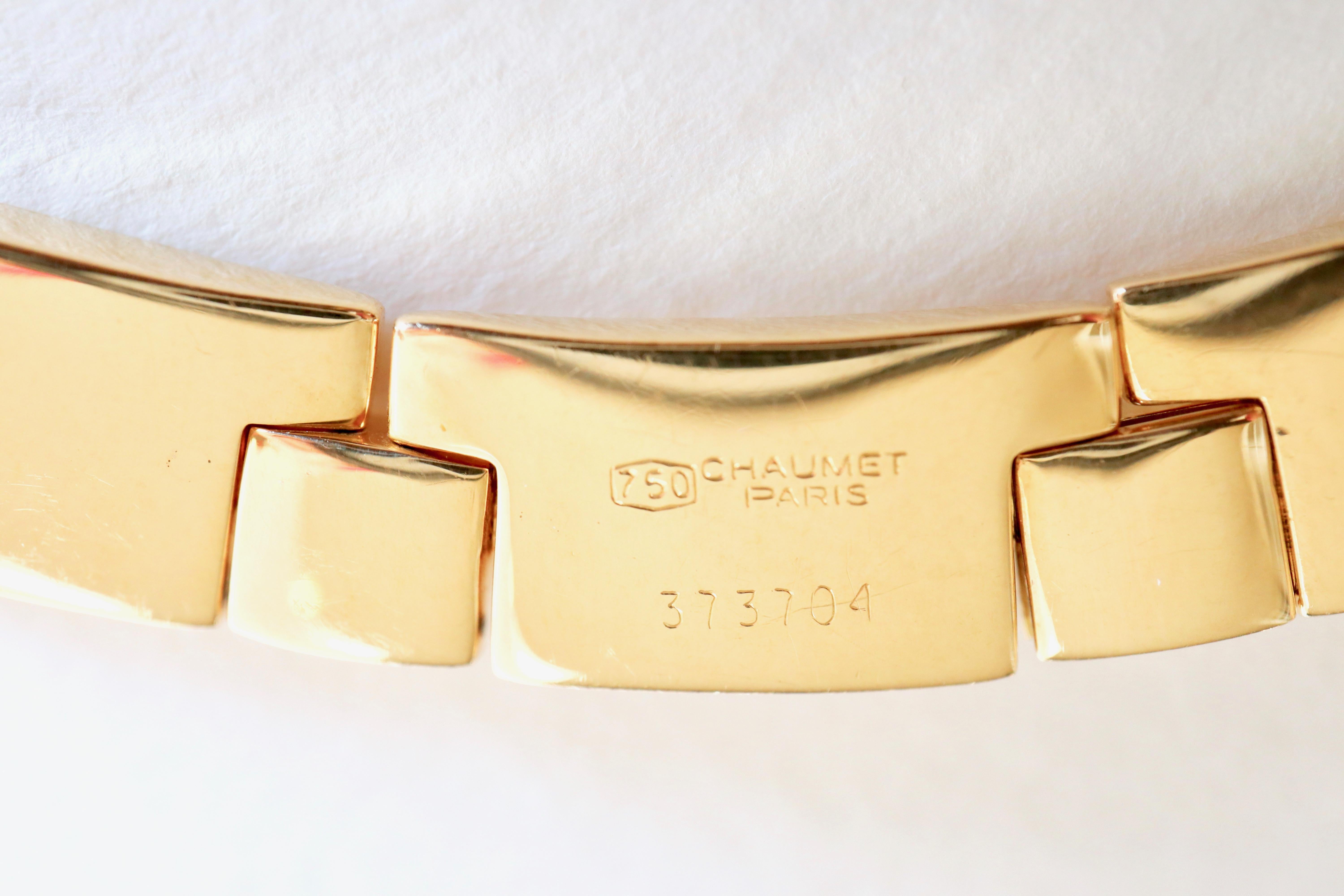 Chaumet Paris 18 Karat Yellow Gold Necklace For Sale 1