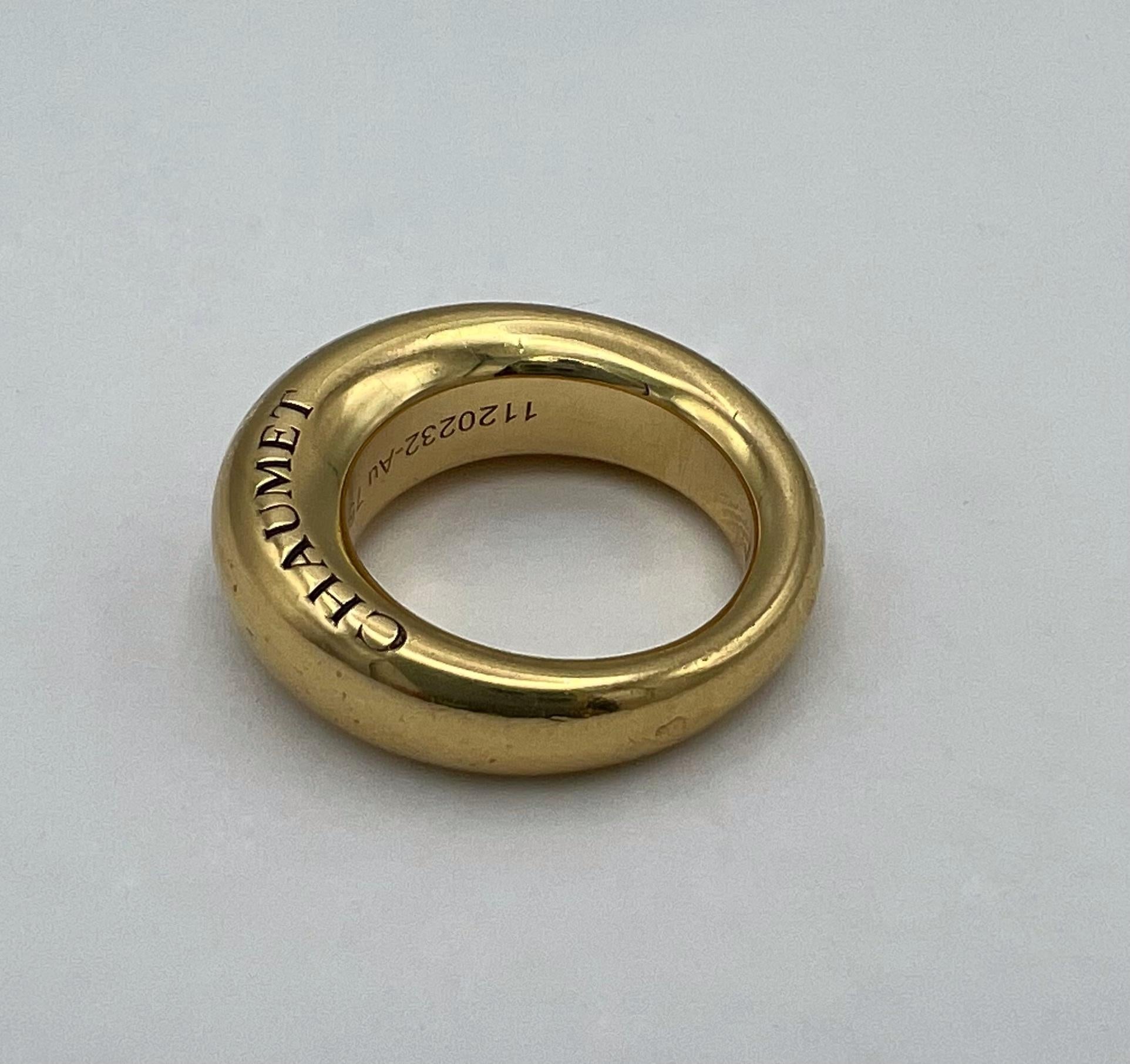 Chaumet Paris 18k Gold Band Ring 3