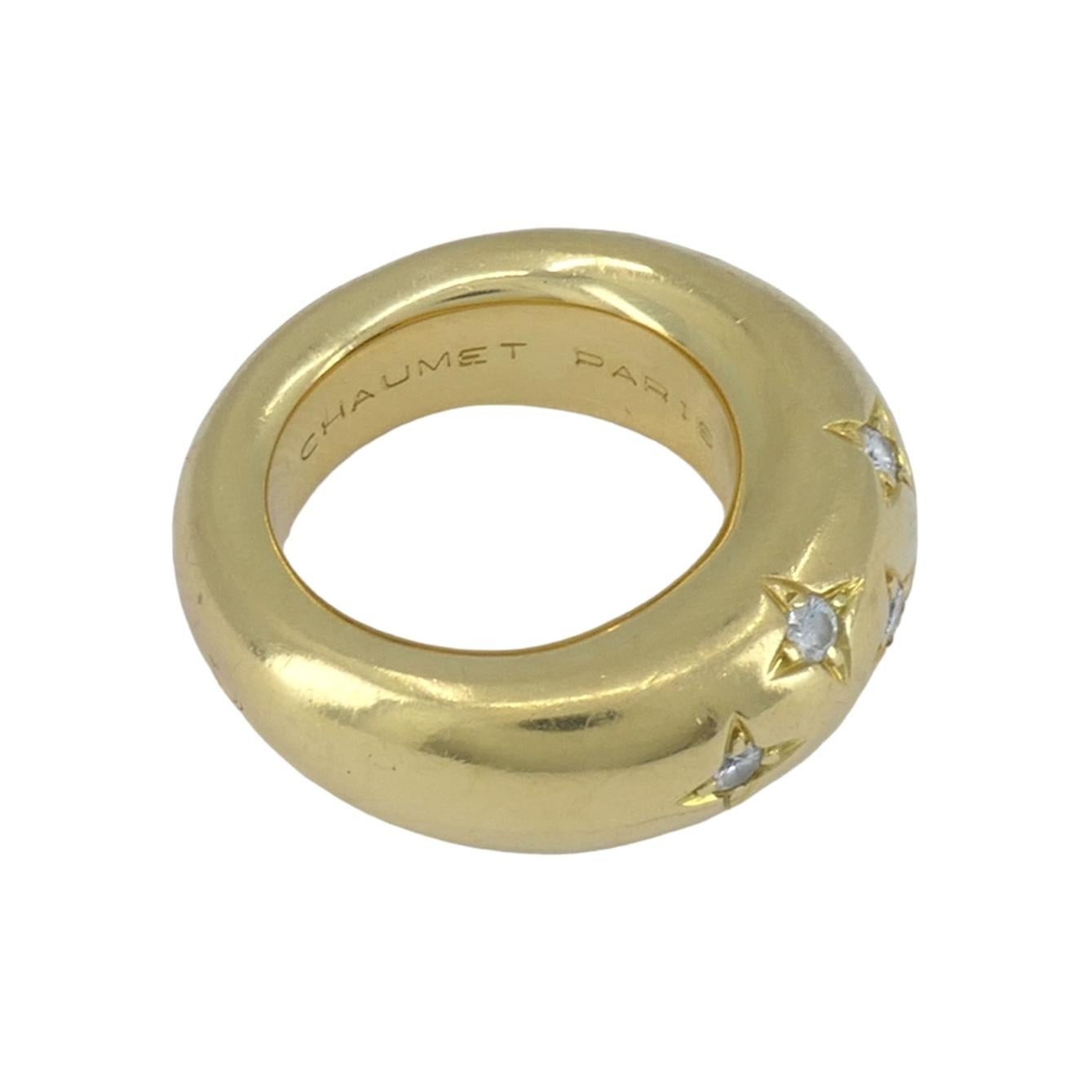 Women's Chaumet Paris 18k Gold Diamond Ring