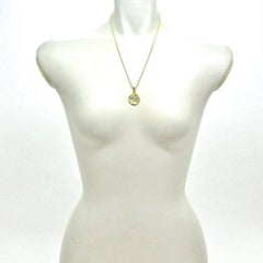 CHAUMET PARIS 18k Gold Scorpio Zodiac Pendant Necklace Vintage Circa 1970s