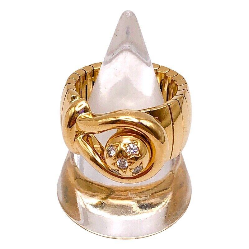 CHAUMET PARIS Bague étoile en or jaune 18k et diamants 1980 Vintage en vente 8