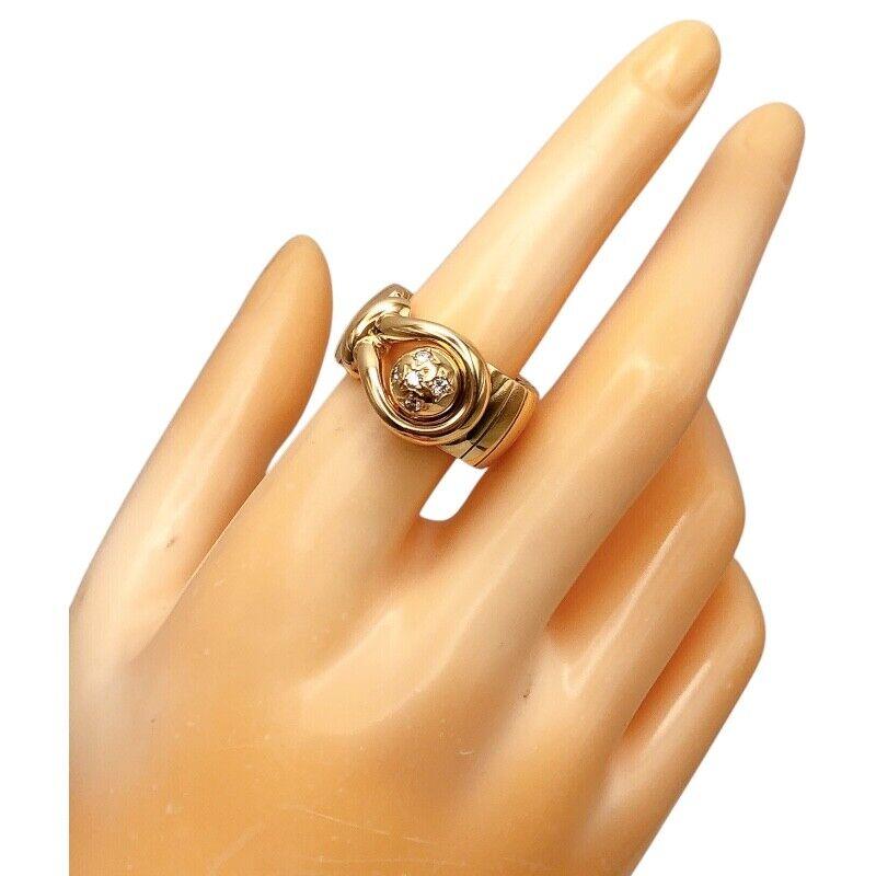CHAUMET PARIS Bague étoile en or jaune 18k et diamants 1980 Vintage en vente 9