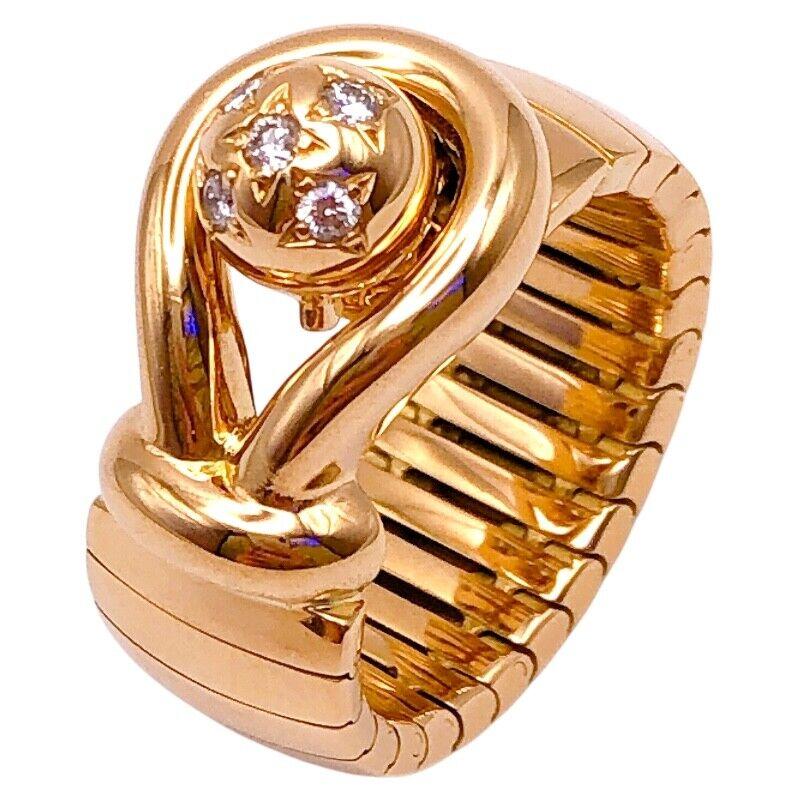 CHAUMET PARIS Bague étoile en or jaune 18k et diamants 1980 Vintage en vente 10