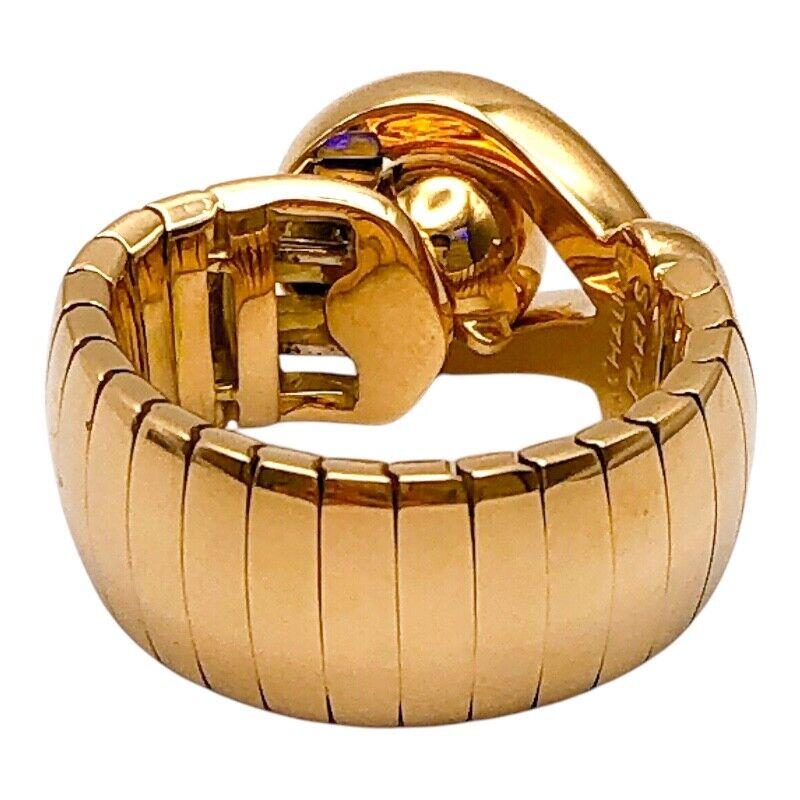 CHAUMET PARIS Bague étoile en or jaune 18k et diamants 1980 Vintage Unisexe en vente