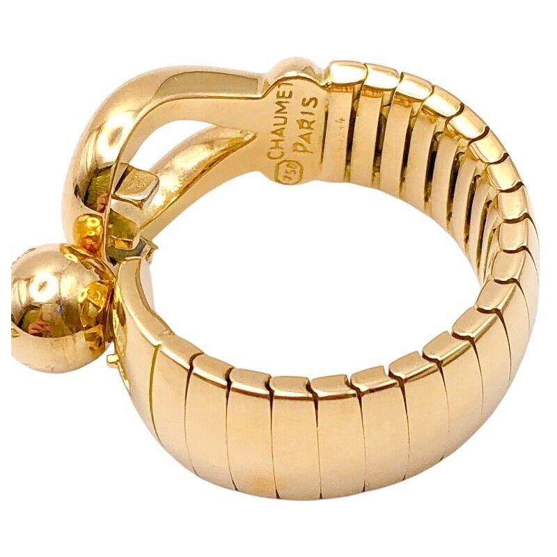 CHAUMET PARIS Bague étoile en or jaune 18k et diamants 1980 Vintage en vente 1