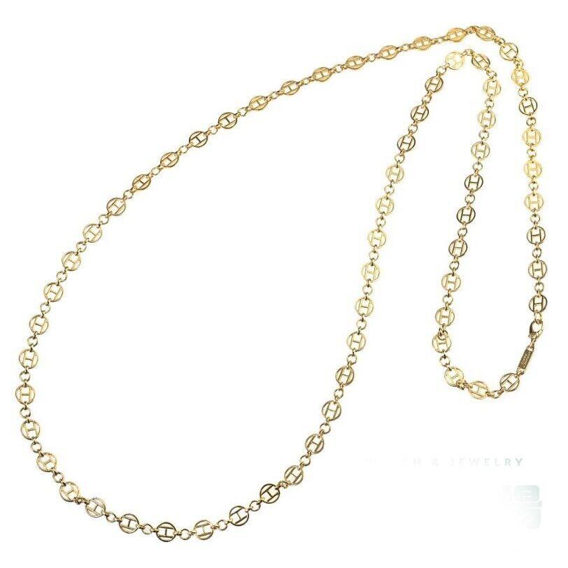 Chaumet Paris 18k Yellow Gold Sautoir Link Chain Necklace Vintage Circa 1970s

Here is your chance to purchase a beautiful and highly collectible designer necklace.  Truly a great piece at a great price! 

Details:
Size : 35 inches in length
Weight