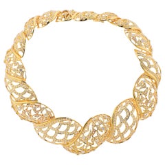 Chaumet Paris 35 Carat Diamond Gold Necklace