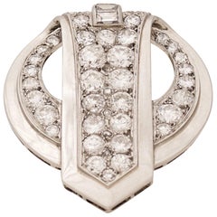 Chaumet, Paris, ein Clip aus Diamanten und Platin, um 1930