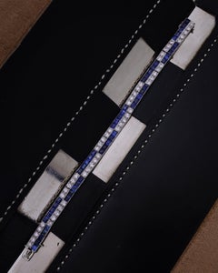 Chaumet, Paris, bracelet en diamants et saphirs, vers 1925