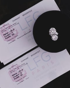 Chaumet, Paris, A Toi & Moi Diamond (CERTIFIED) and Platinum Ring, circa 1950