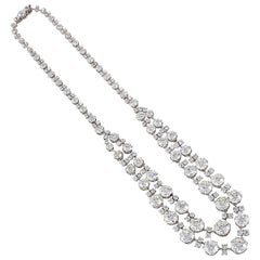 Chaumet Paris Belle Epoque Diamond and Platinum Festoon Necklace