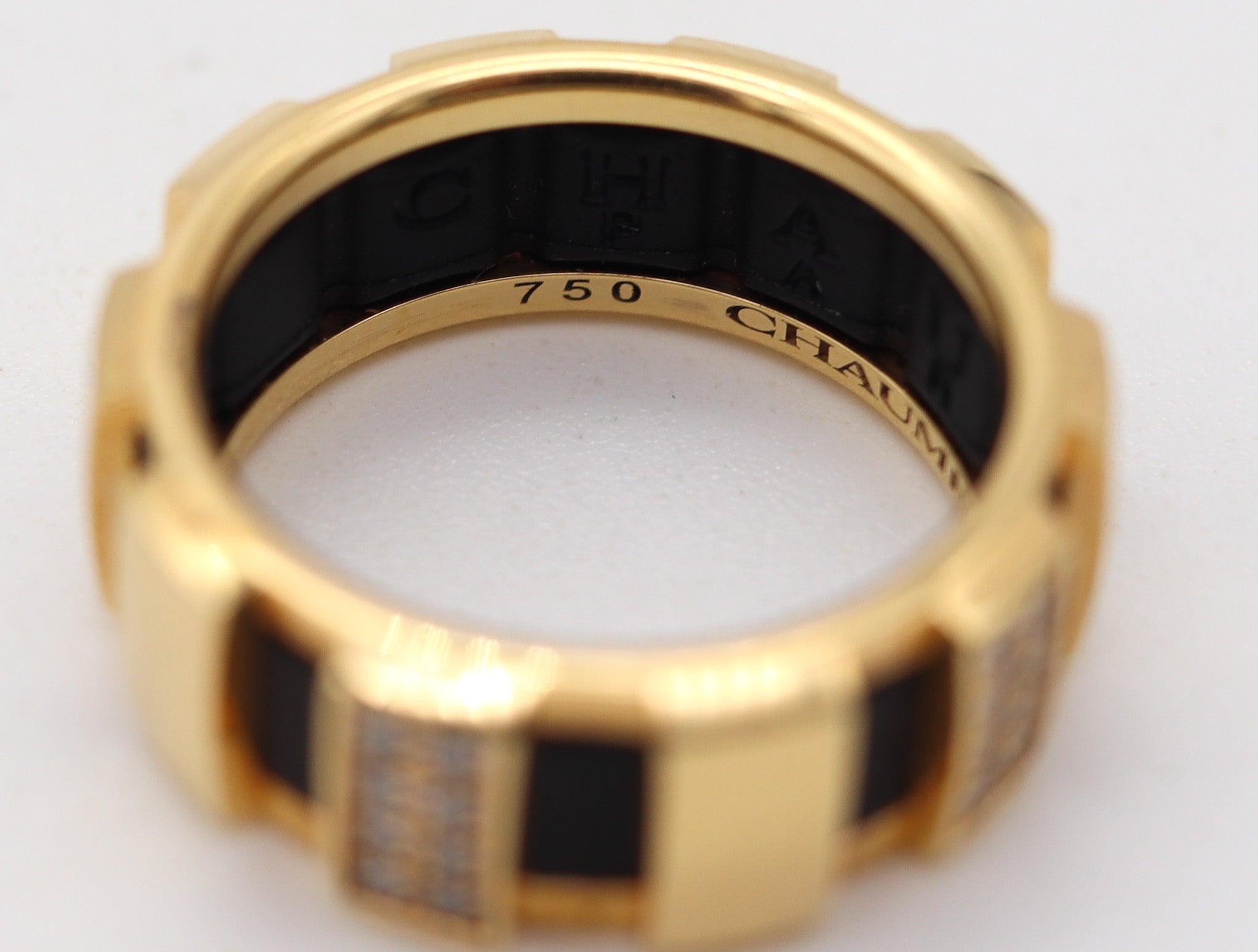 CHAUMET Paris Bague éternelle en or jaune 18 carats avec diamants VVS en vente 1