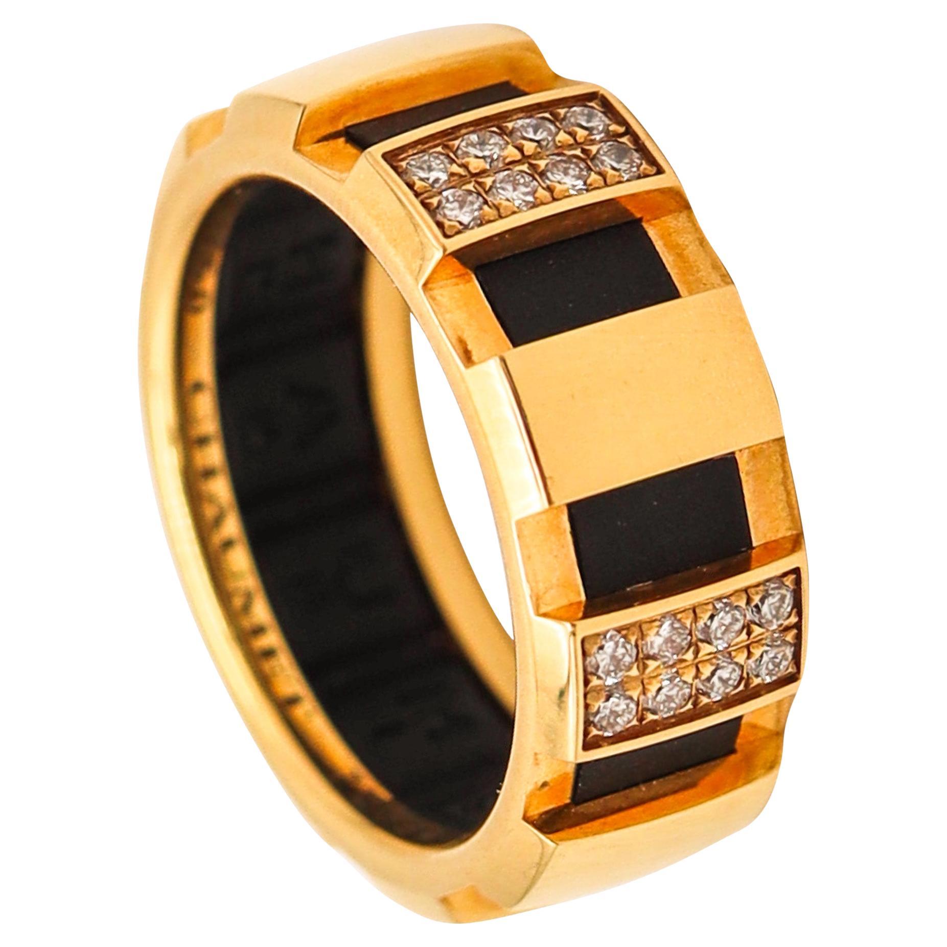 CHAUMET Paris Bague éternelle en or jaune 18 carats avec diamants VVS
