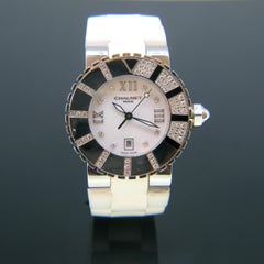 Chaumet Paris Class One Polished Steel Diamond Wristwatch