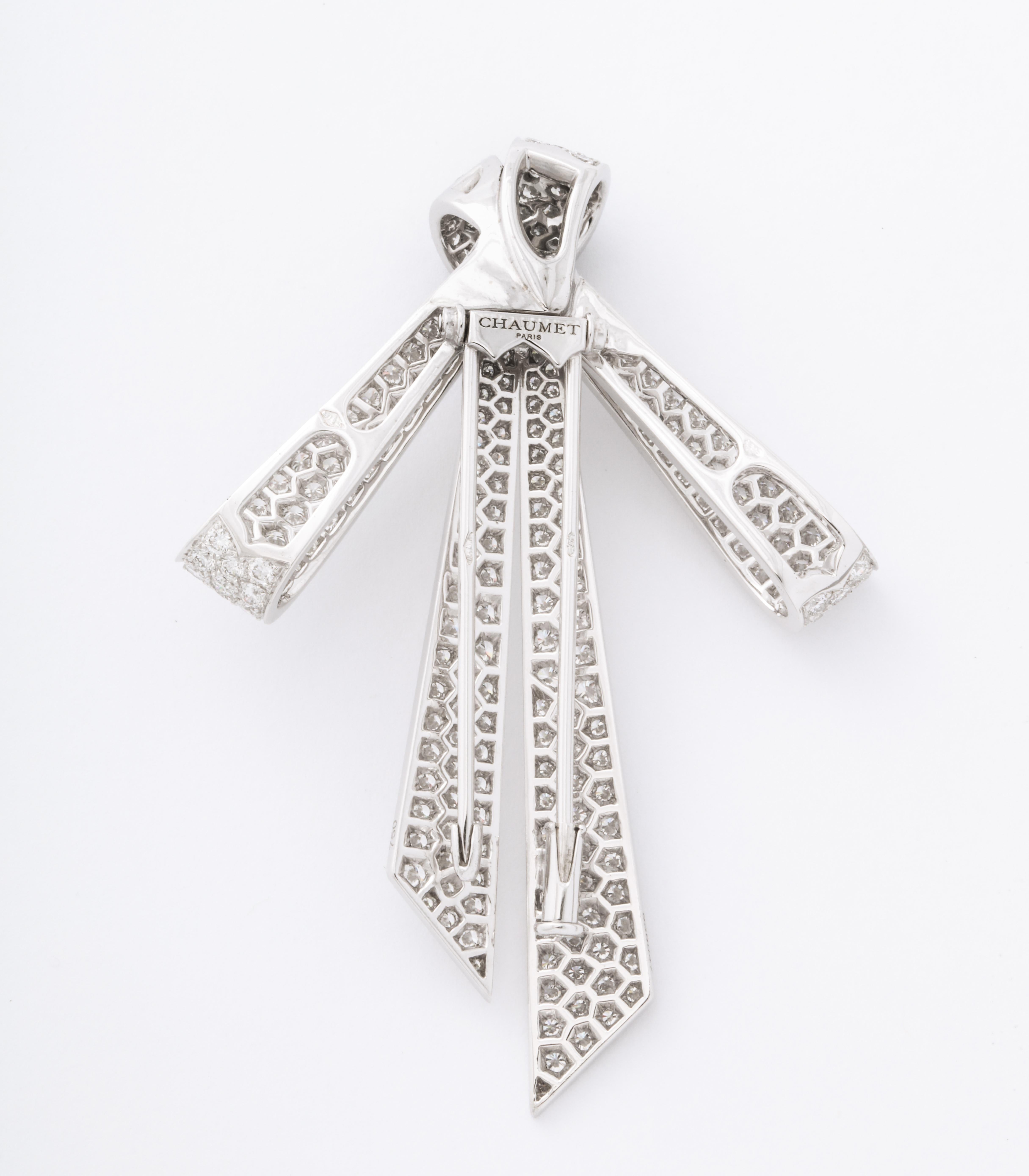 Chaumet Paris Diamond Bow Brooch 6