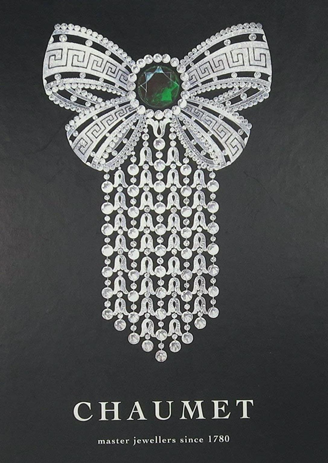 Chaumet Paris Französische Art Deco Smaragd-Diamant-Ohrringe (Ovalschliff) im Angebot