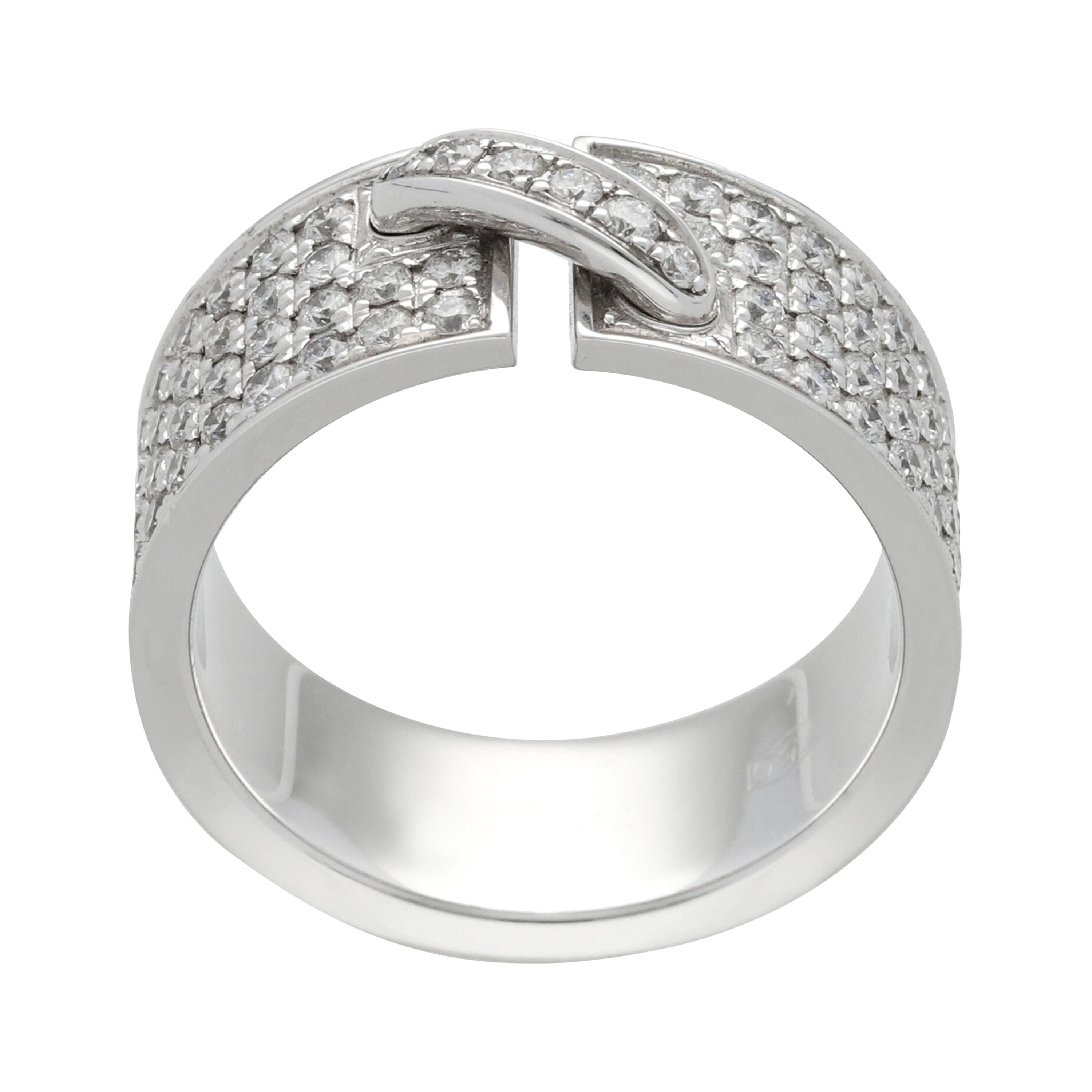 Chaumet Paris 'Lien' Diamonds Pavé Gold Ring For Sale