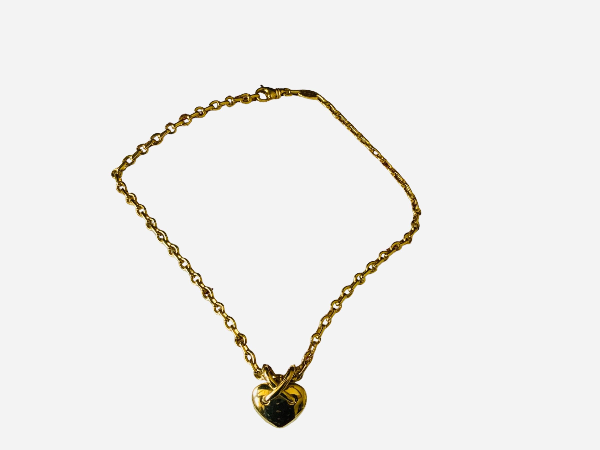  Chaumet, Paris Liens Heart 750 Gold Necklace  For Sale 1