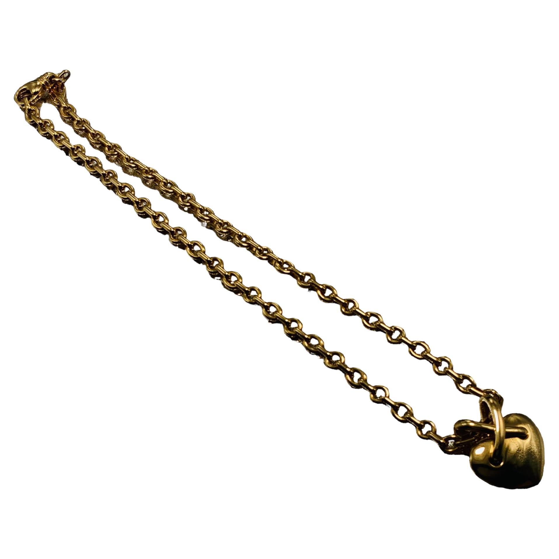  Chaumet, Paris Liens Heart 750 Gold Necklace  For Sale
