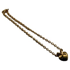 Vintage  Chaumet, Paris Liens Heart 750 Gold Necklace 