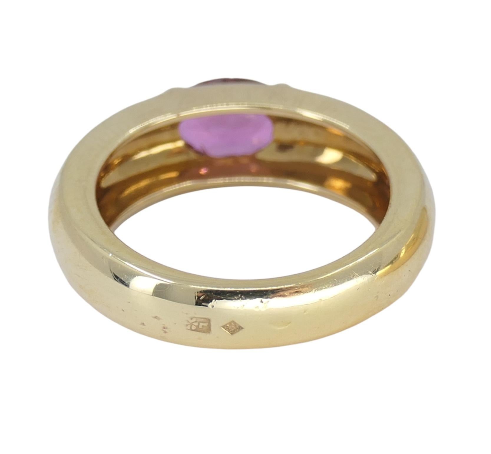 Chaumet París Pareja de anillos de oro con turmalina 6