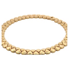 Chaumet Paris Collier ras du cou rétro français en or jaune 18 carats