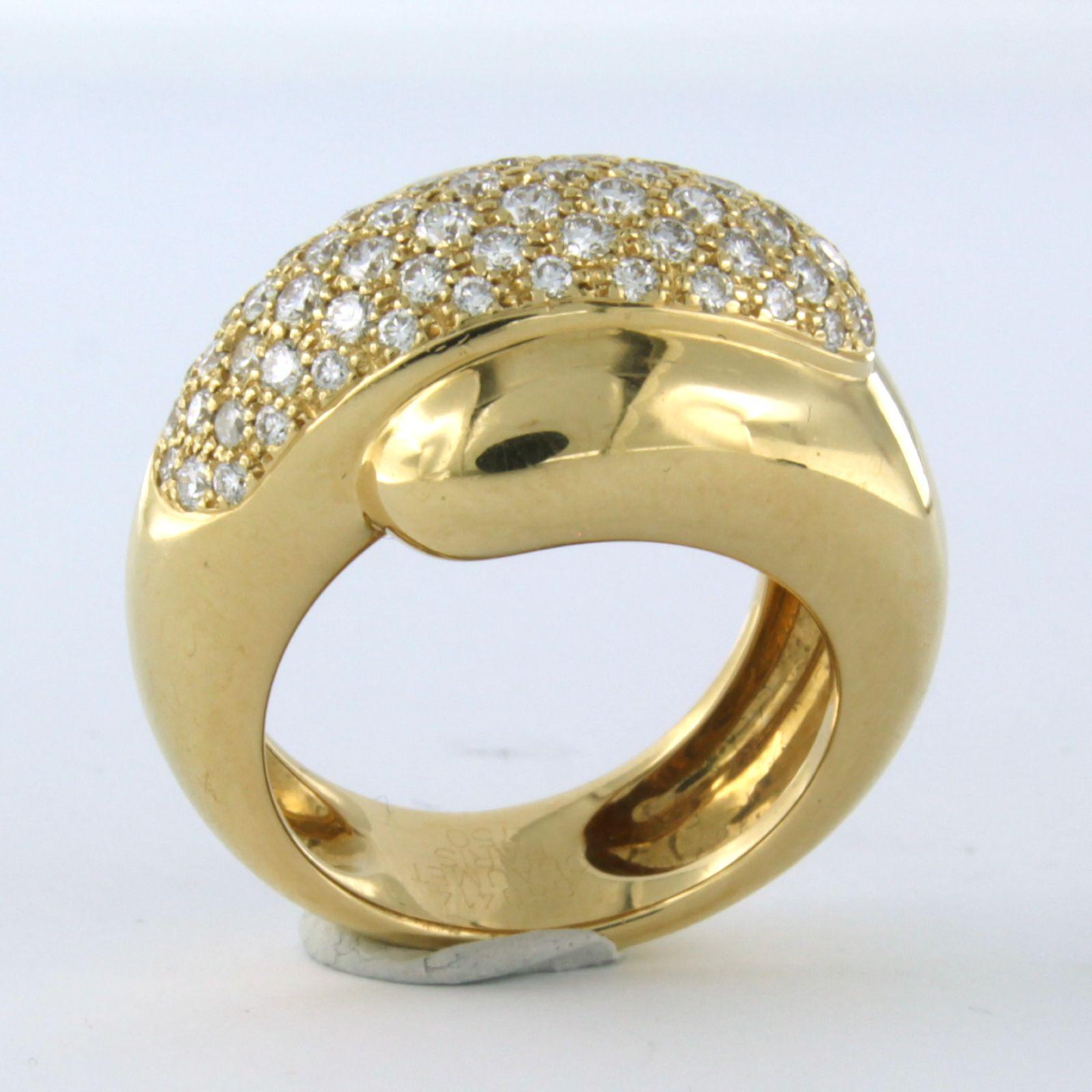 CHAUMET PARIS Ring mit Diamanten aus 18 Karat Gelbgold (Moderne) im Angebot