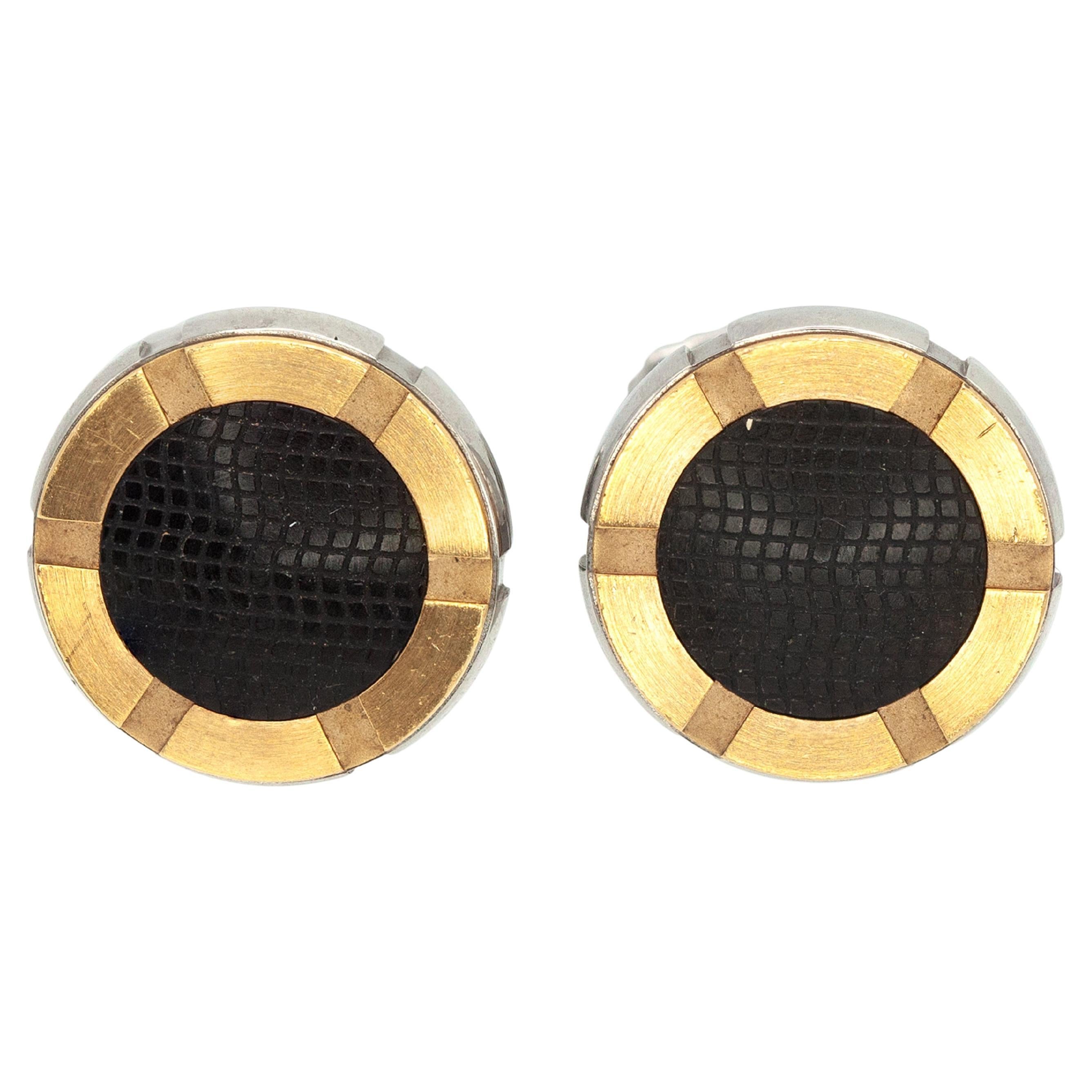 Gemelli Chaumet Paris in acciaio e oro