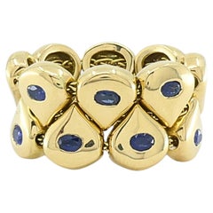 Chaumet Paris Tsouka 18k Gold Flexible Sapphire Teardrop Ring
