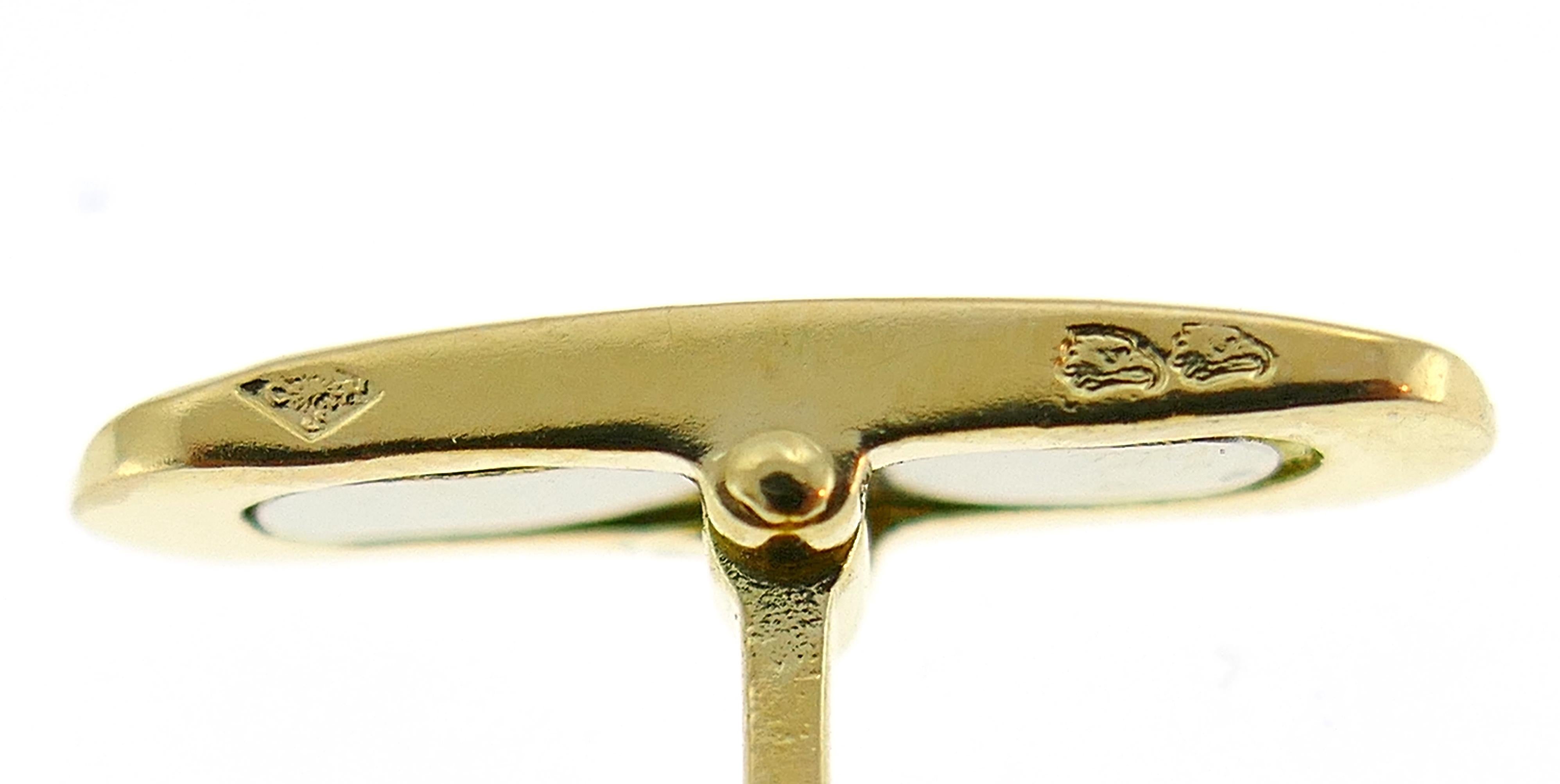 Chaumet Paris - Gemelli e borchie in oro giallo con diamante in vendita 3