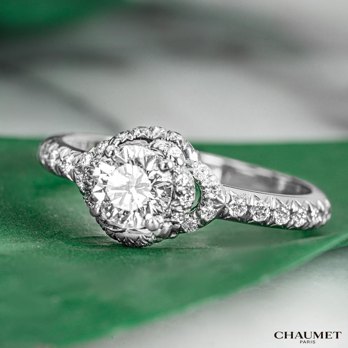 Chaumet Platinum Liens D'amour Diamond Ring 0.51ct G/VVS2  3