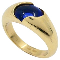 Chaumet Ring Blue Iolite 18k Gold Band