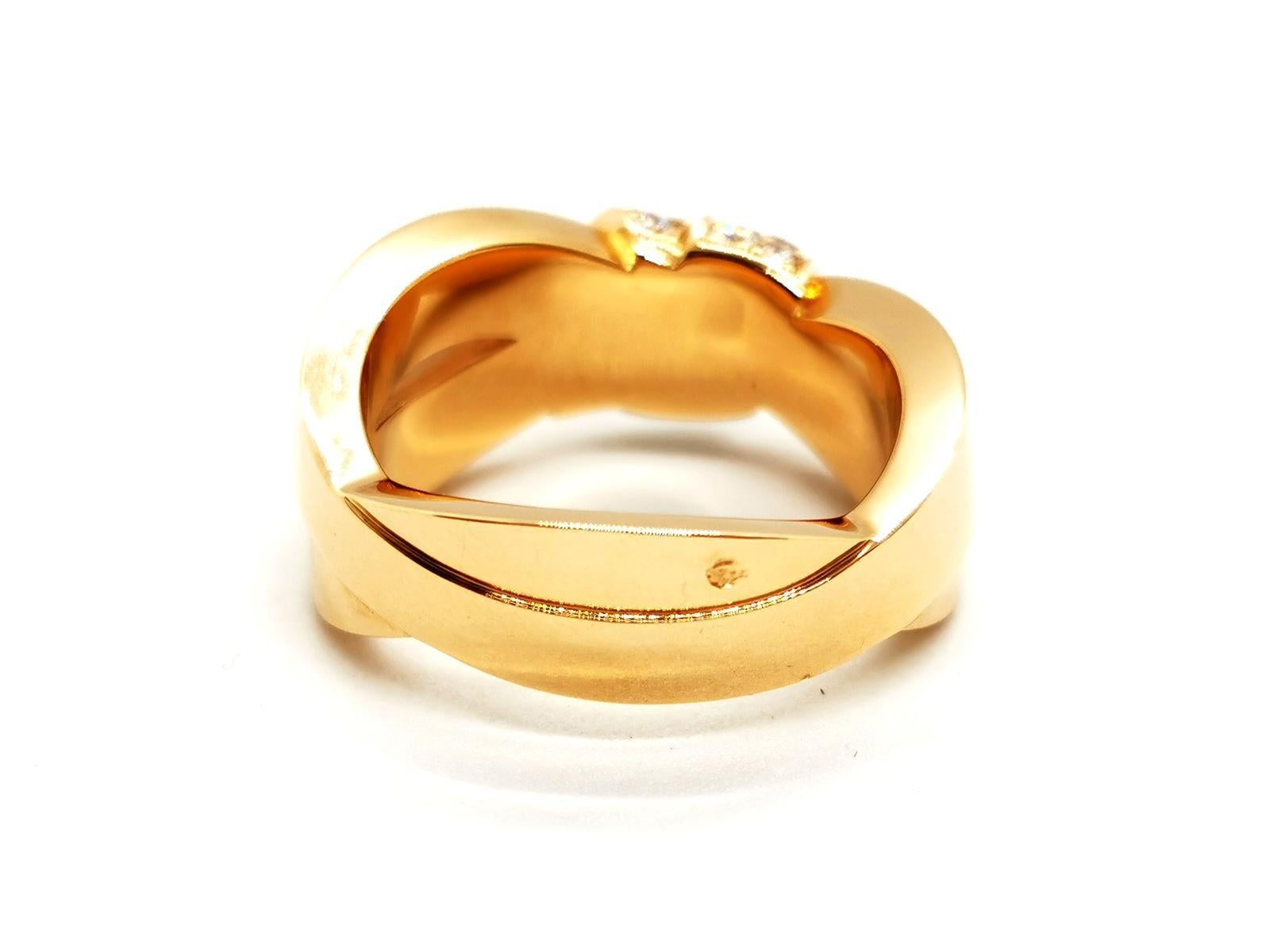 Brilliant Cut Chaumet Ring Liens Rose GoldDiamond For Sale