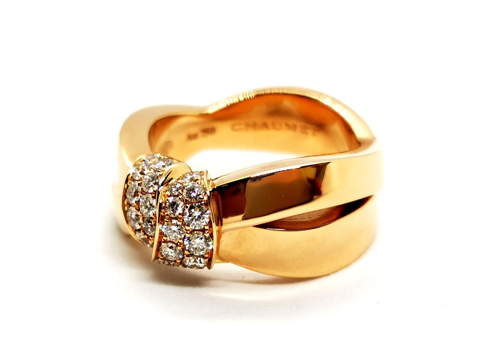 Women's Chaumet Ring Liens Rose GoldDiamond For Sale