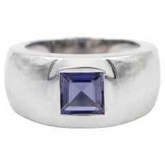 Vintage Chaumet Ring White Gold Amethyst
