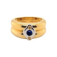 Chaumet Ring with .10 Sapphire 18k