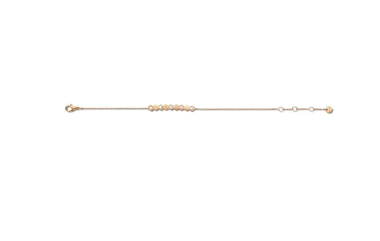 Taille brillant Chaumet Bracelet en or rose avec diamants,084679-000 en vente