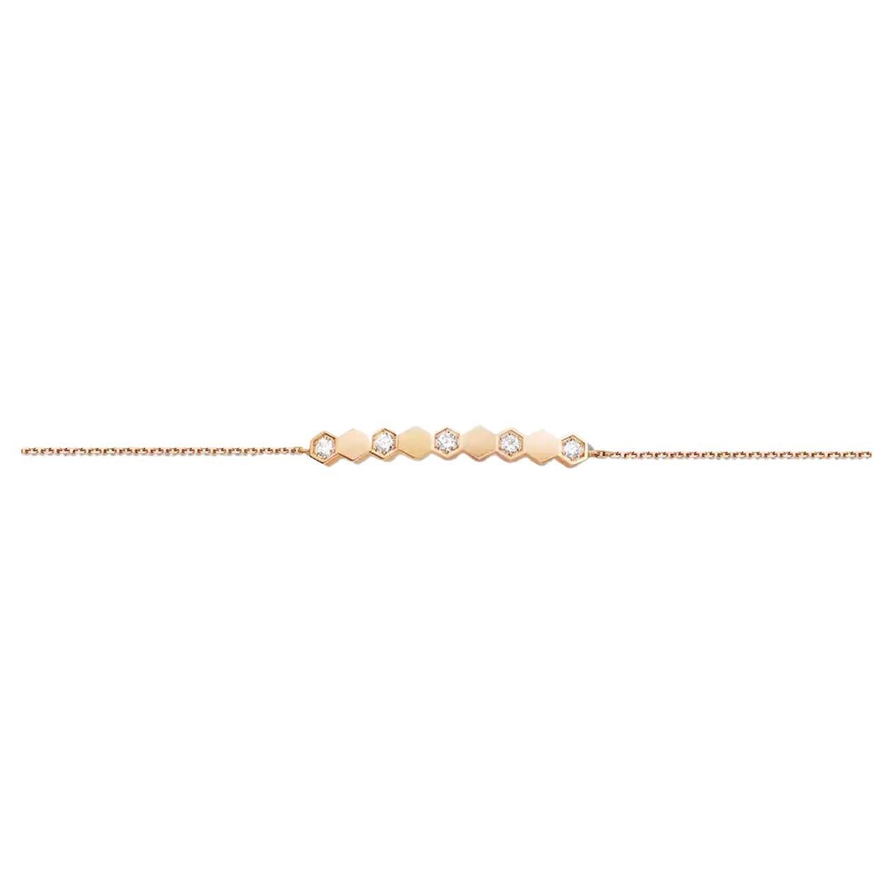 Chaumet Rose Gold Bracelet with Diamonds, '084679-000' For Sale