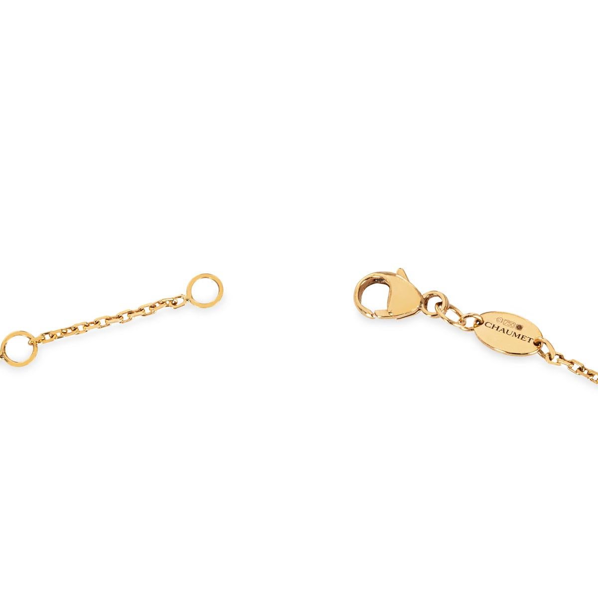 Chaumet Rose Gold Jeux De Liens Harmony Small Pendant In Excellent Condition For Sale In London, GB