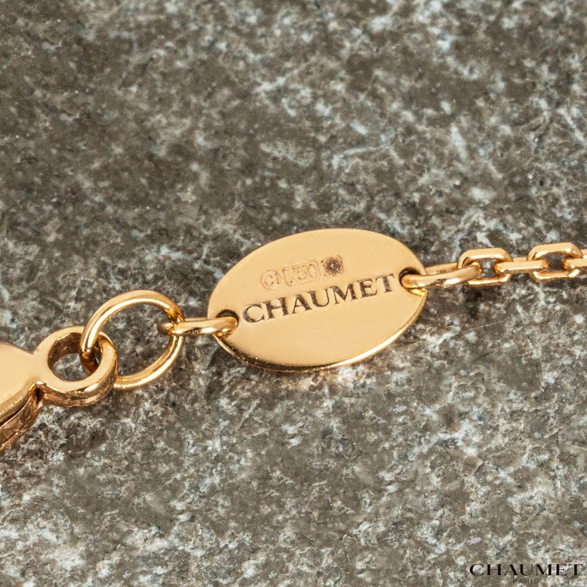 Women's or Men's Chaumet Rose Gold Jeux De Liens Harmony Small Pendant For Sale