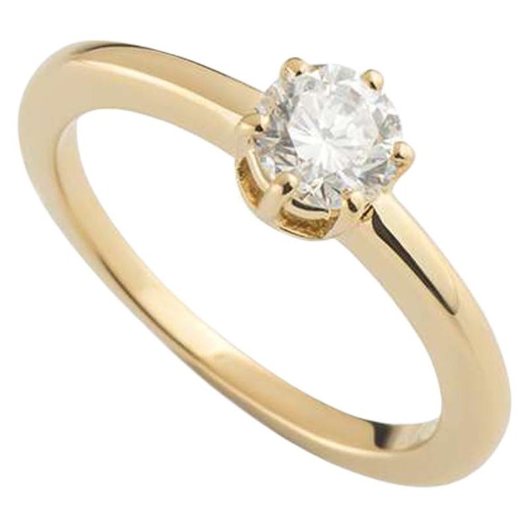 Chaumet Round Brilliant Cut Diamond Engagement Ring For Sale at 1stDibs ...
