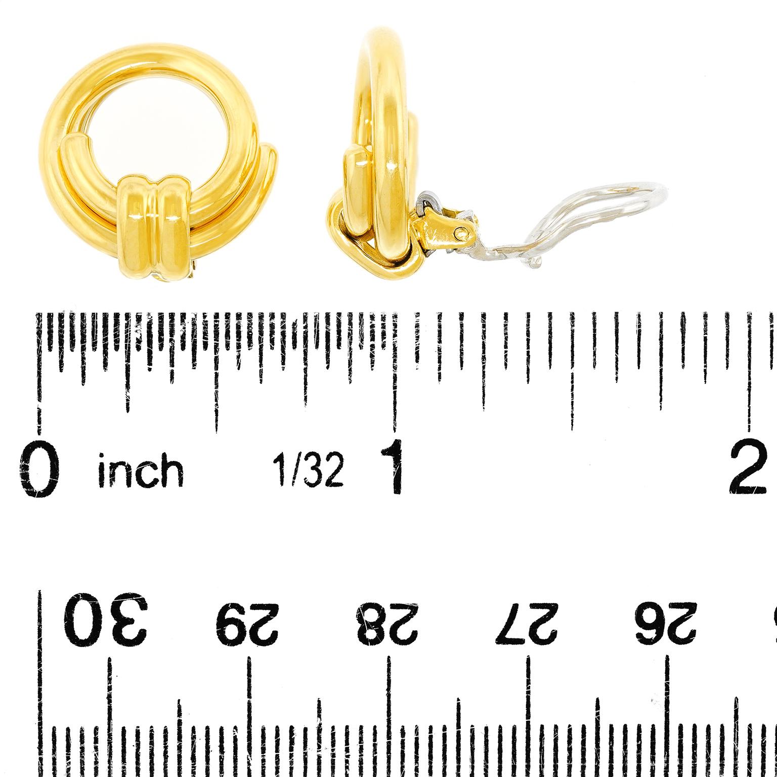 Chaumet Seventies Gold Earrings 2