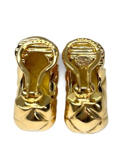 Chaumet Signed Yellow Gold Earrings