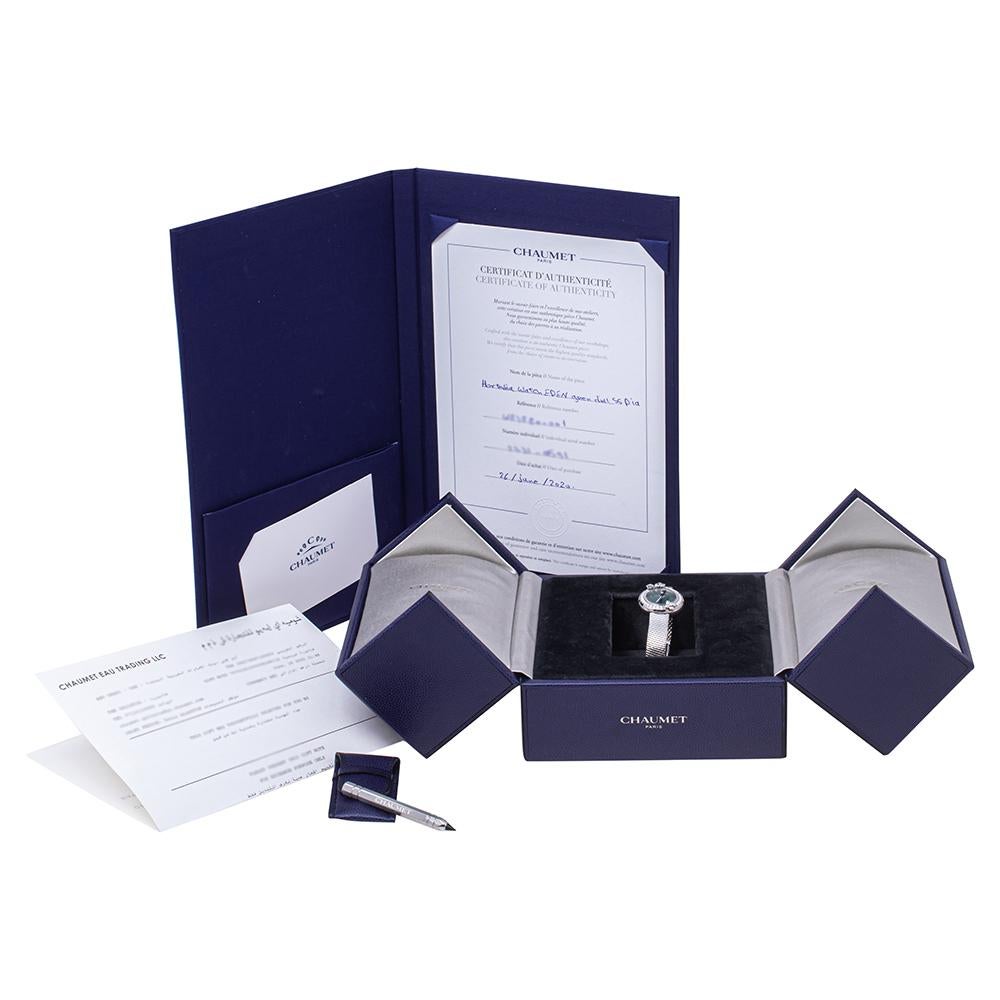 Chaumet Stainless Steel Diamond Hortensia Women's Wristwatch 22 mm 1